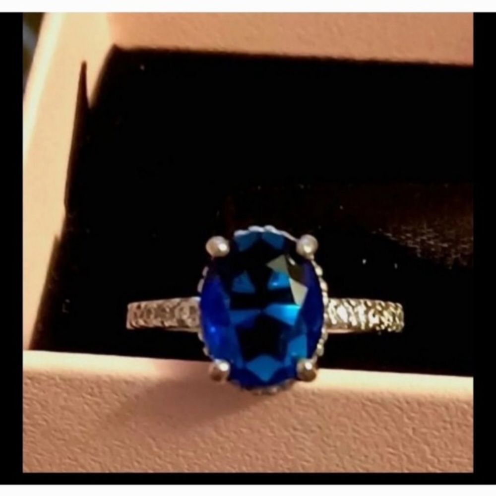 New Pandora Sparkling Halo Statement Ring Size 5